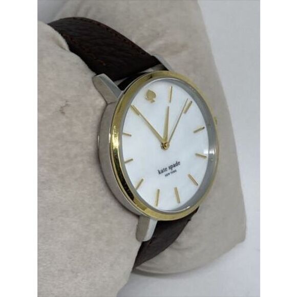 Kate Spade New York Gramercy 0005 Womens Brown Leather Analog Quartz Watch VK139 main image 12